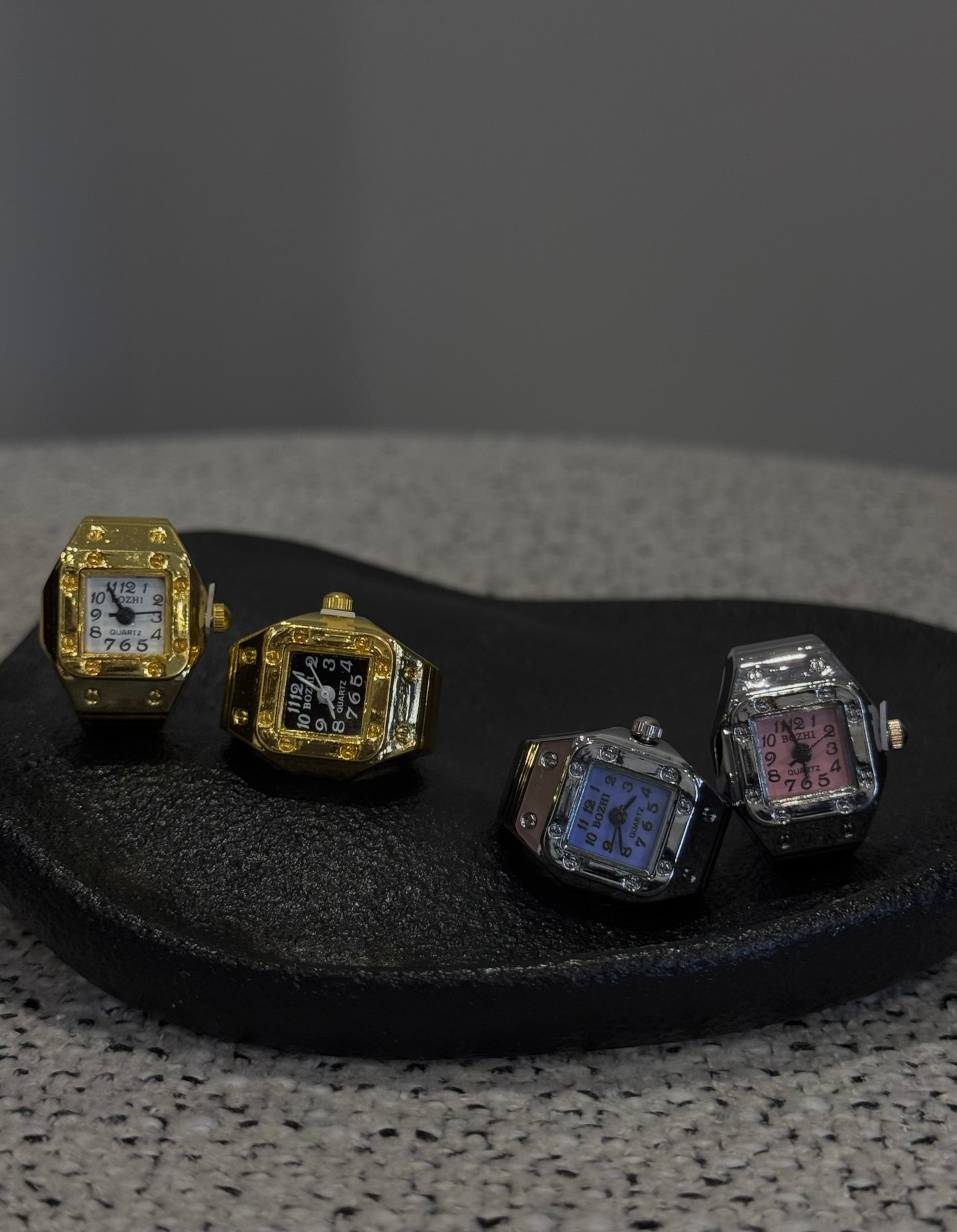 SQUARE WATCH RING