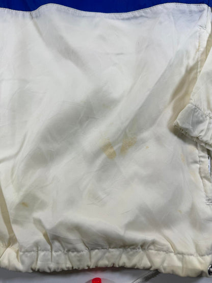 Vintage Nike White and Blue Windbreaker Jacket L