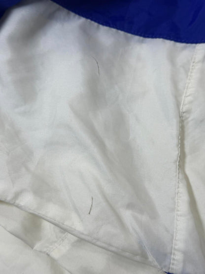 Vintage Nike White and Blue Windbreaker Jacket L