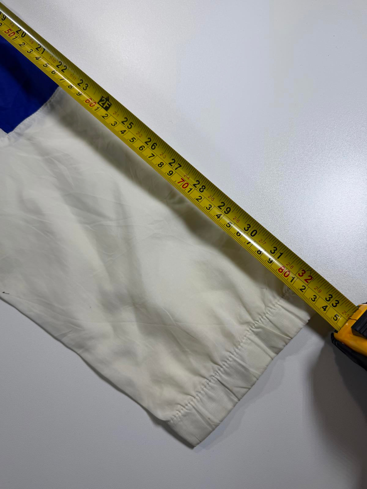 Vintage Nike White and Blue Windbreaker Jacket L