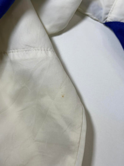 Vintage Nike White and Blue Windbreaker Jacket L