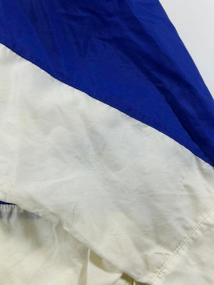 Vintage Nike White and Blue Windbreaker Jacket L