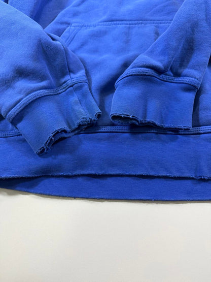 Nike Blue Pullover Hoodie with Black Logo S