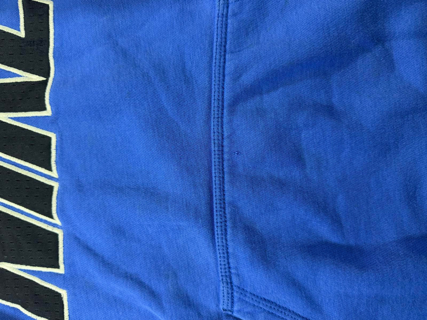 Nike Blue Pullover Hoodie with Black Logo S