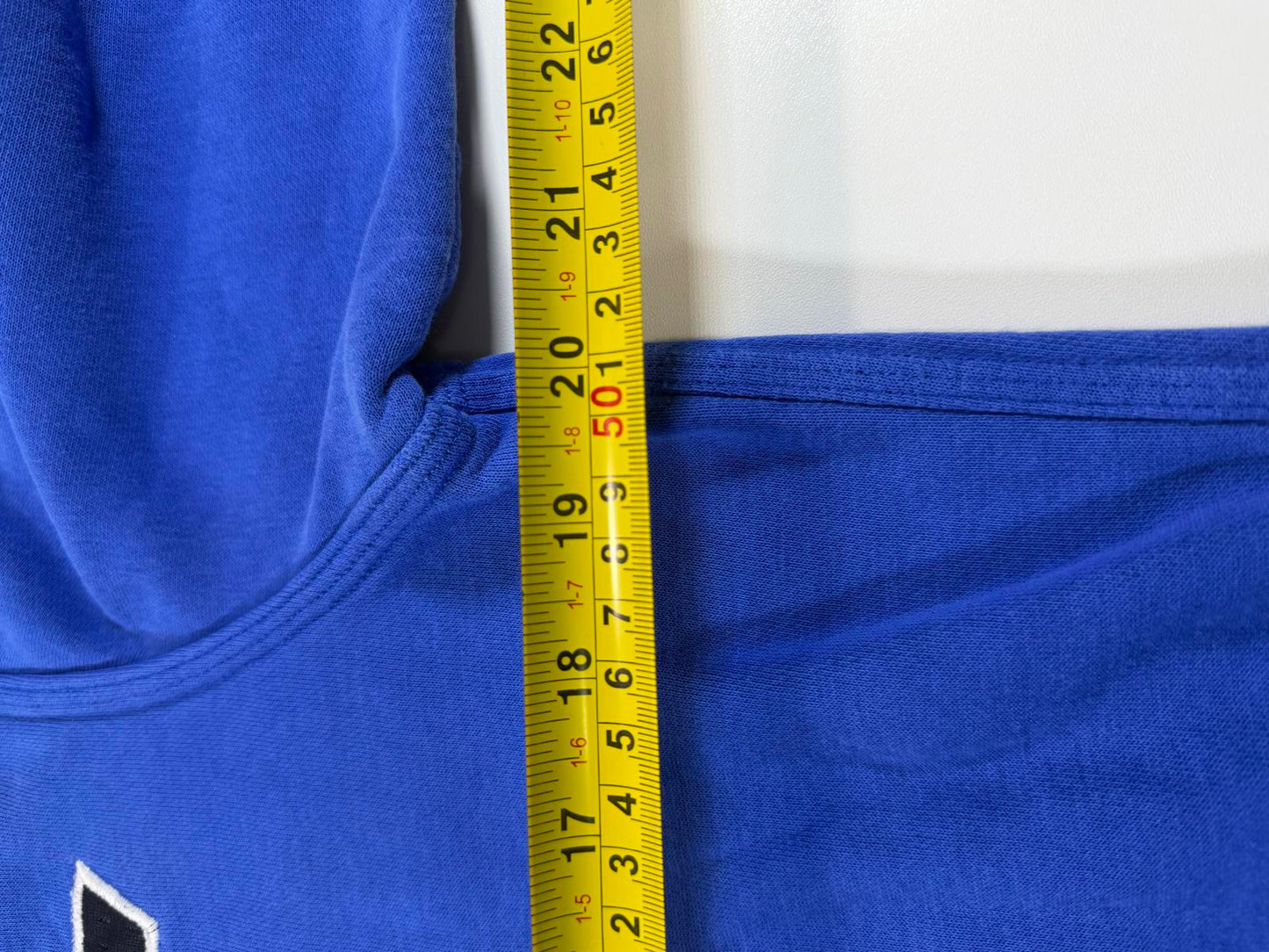 Nike Blue Pullover Hoodie with Black Logo S