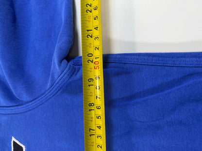 Nike Blue Pullover Hoodie with Black Logo S