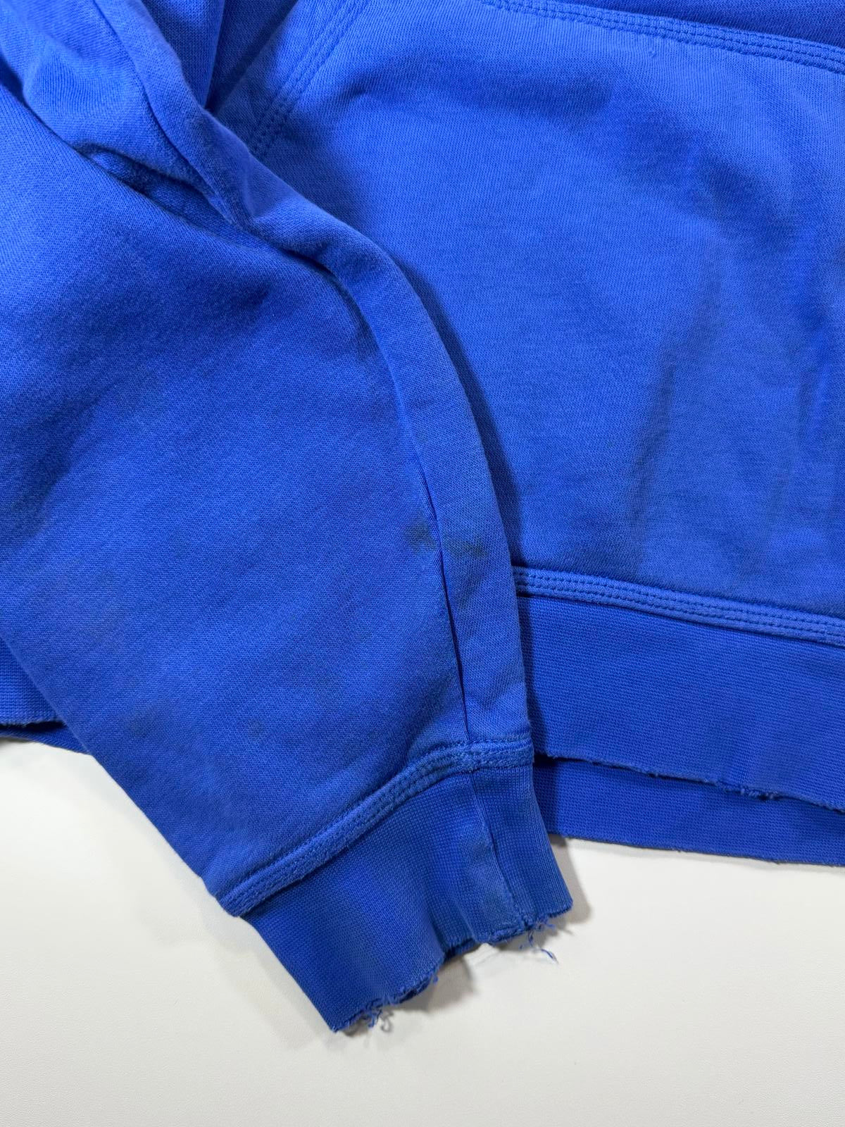 Nike Blue Pullover Hoodie with Black Logo S