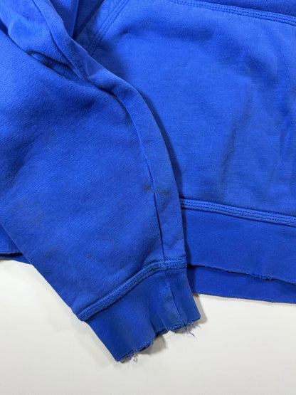 Nike Blue Pullover Hoodie with Black Logo S