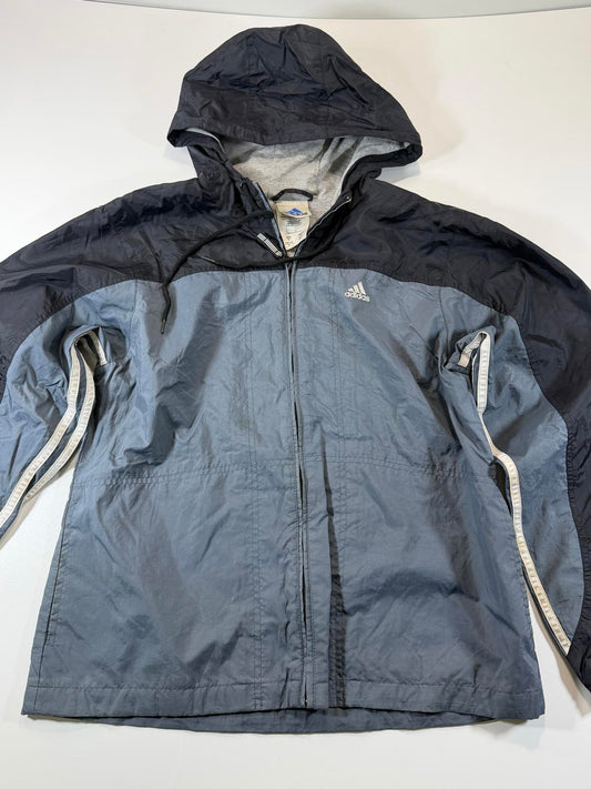 Adidas Men's Hooded Windbreaker Jacket Size M