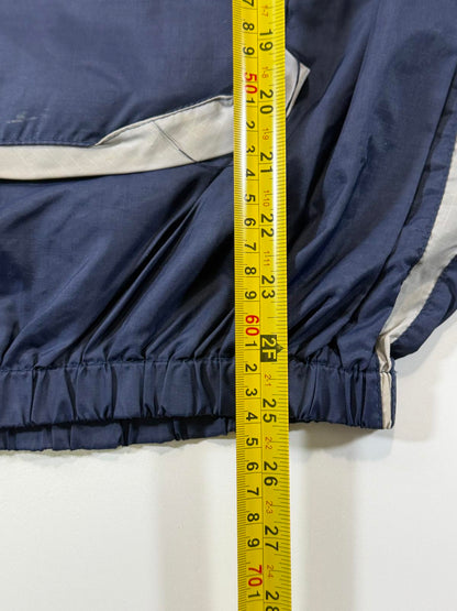 Vintage Puma Navy and Light Grey Pullover Windbreaker Jacket M
