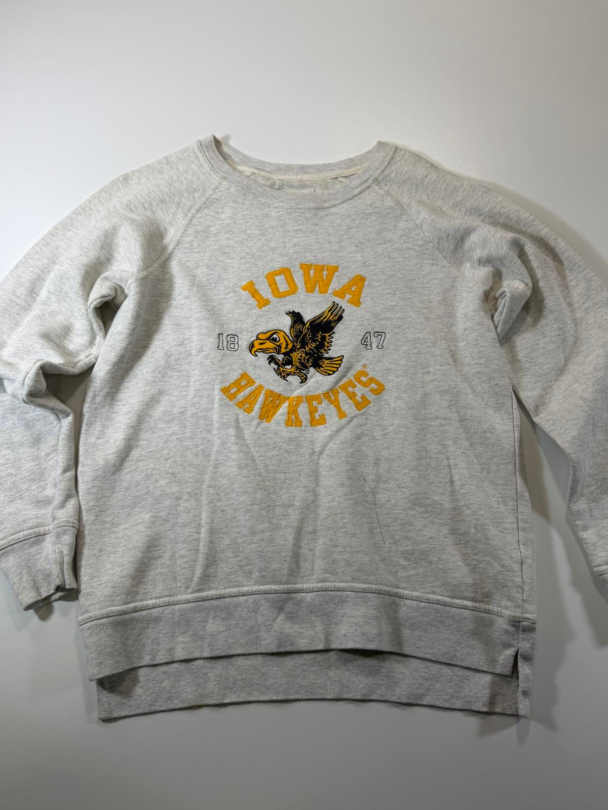 Iowa Hawkeyes Grey Crewneck Sweatshirt S