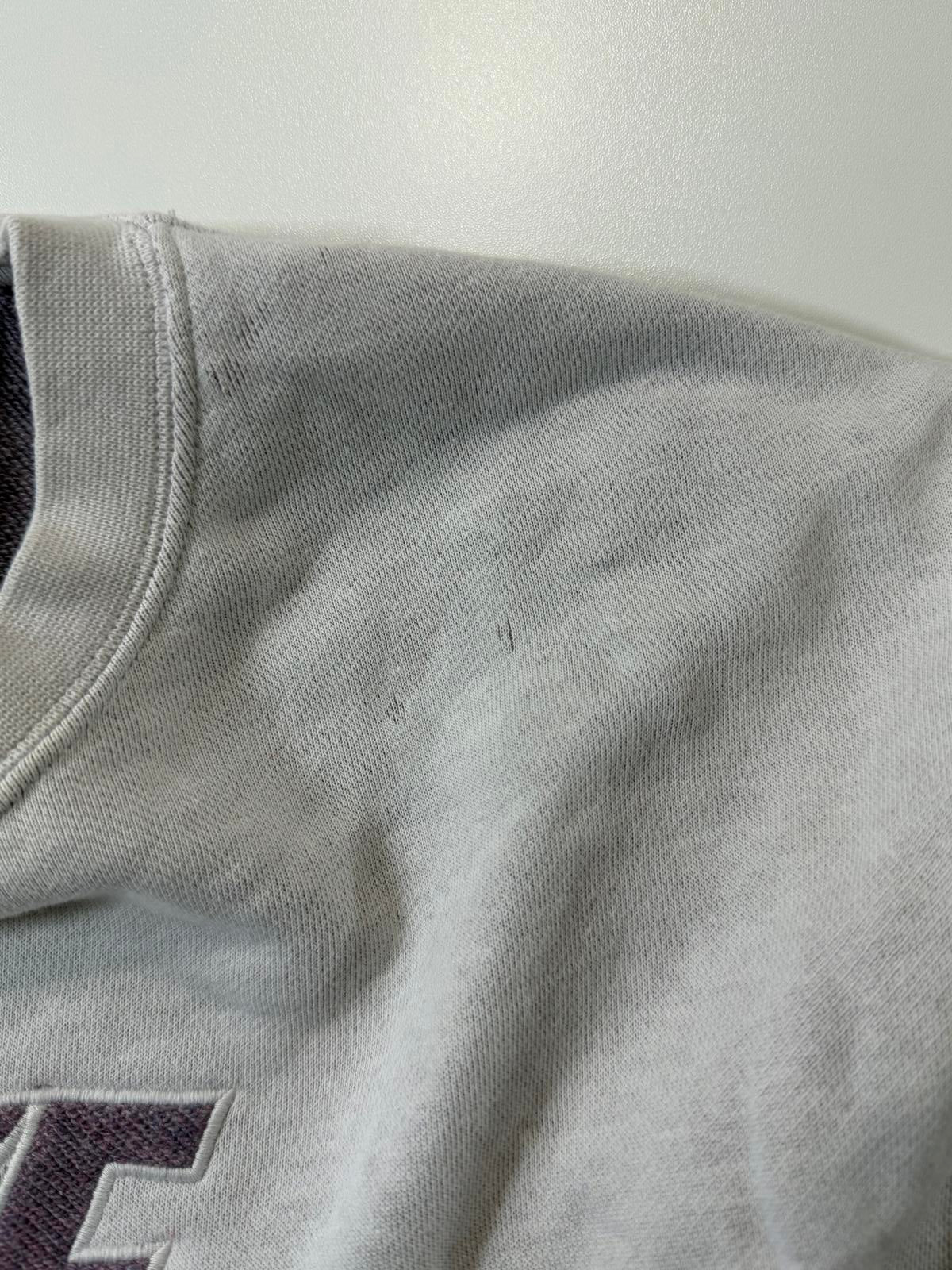Nike Grey Crewneck Sweatshirt with Purple Logo M