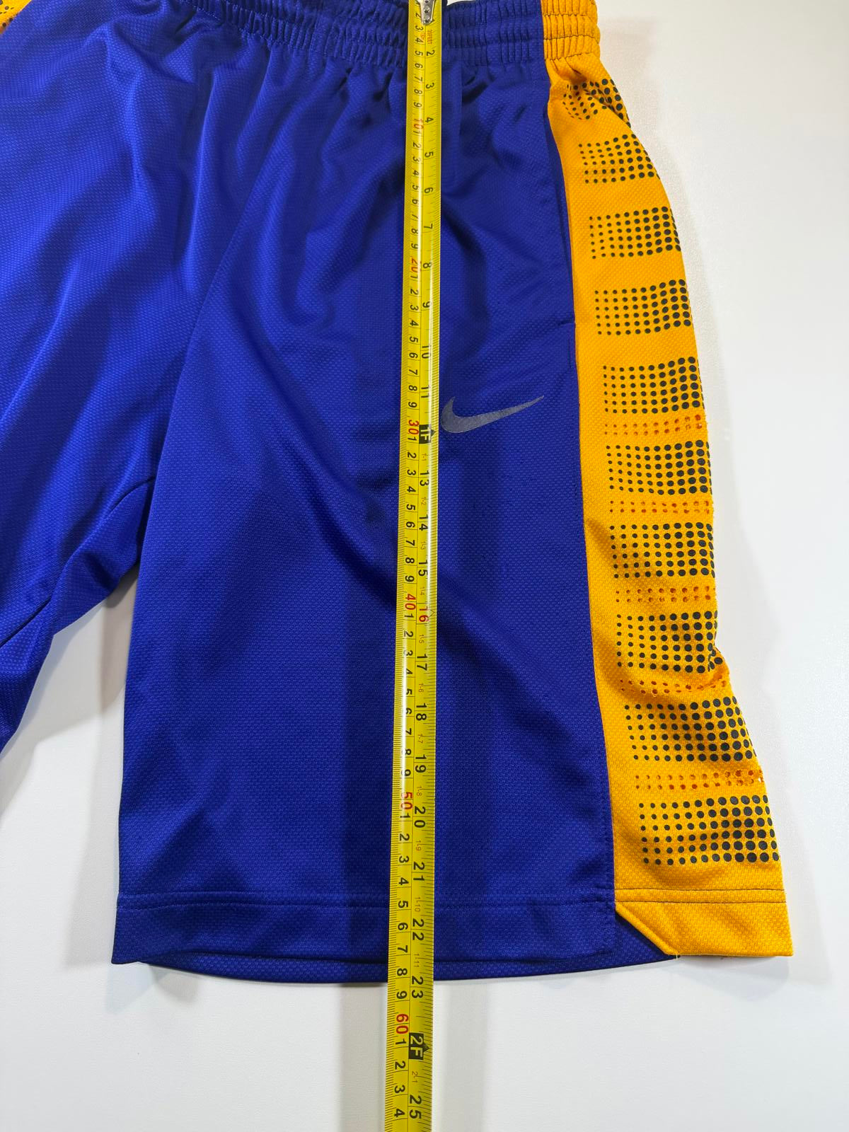 Nike Dri-FIT Men's Athletic Shorts Blue and Yellow M
