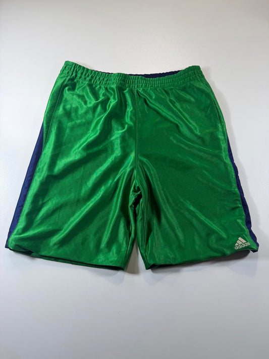 Vintage Adidas reversible Green and Navy Athletic Shorts M