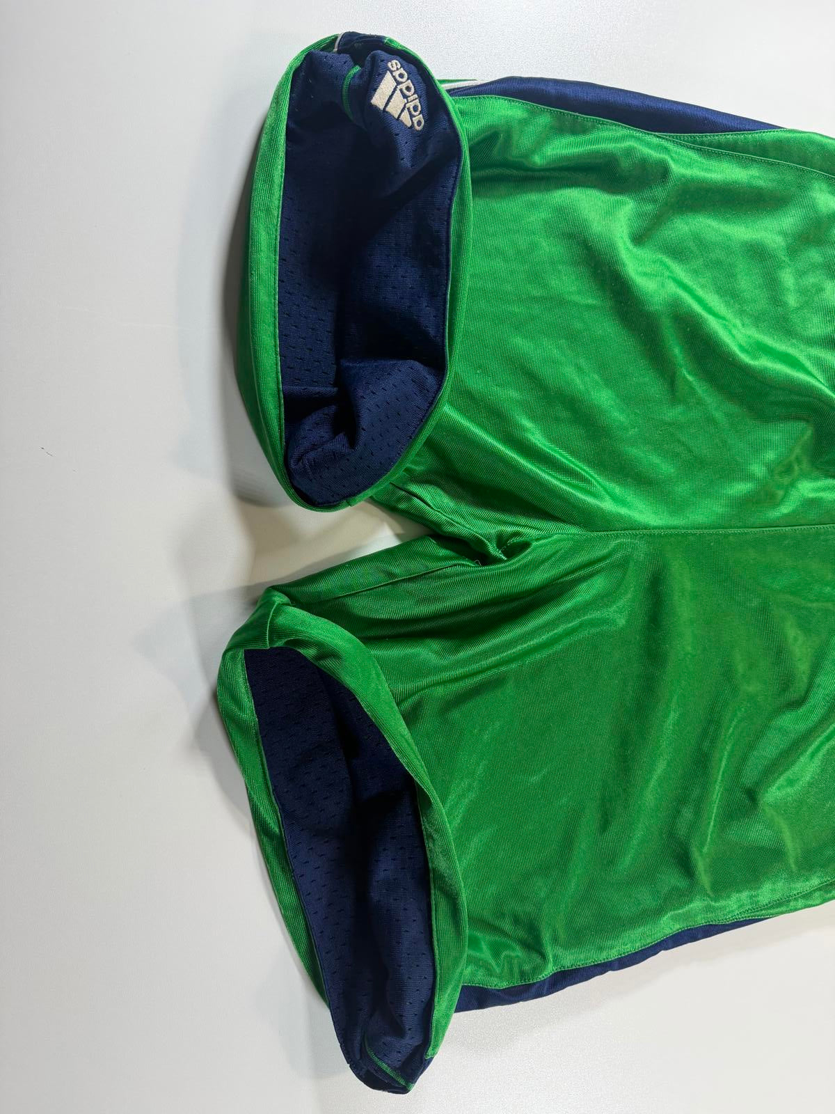 Vintage Adidas reversible Green and Navy Athletic Shorts M