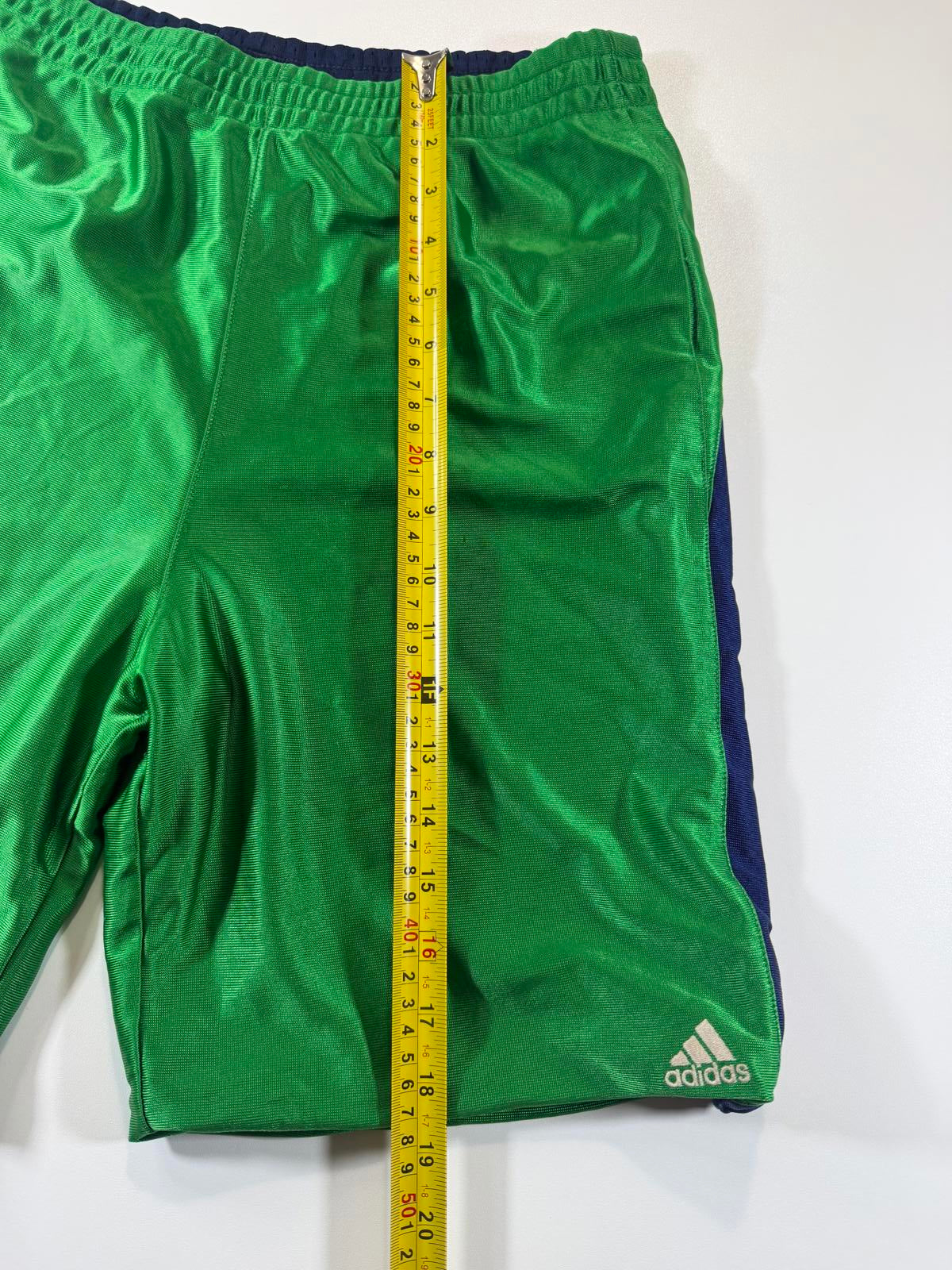 Vintage Adidas reversible Green and Navy Athletic Shorts M
