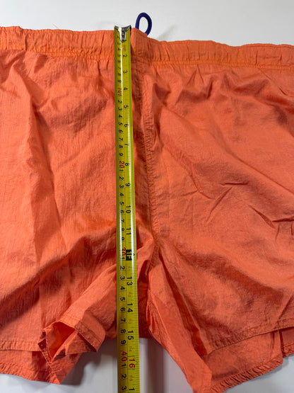 Champion Orange Swim Shorts with Logo Embroidery