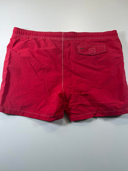 Tommy Trunks Red Swim Shorts with Drawstring Waist M