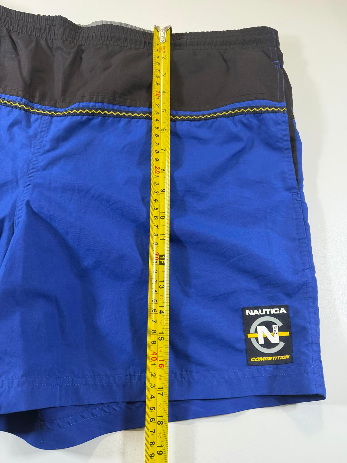 Nautica Competition Men's Blue and Black Swim Shorts