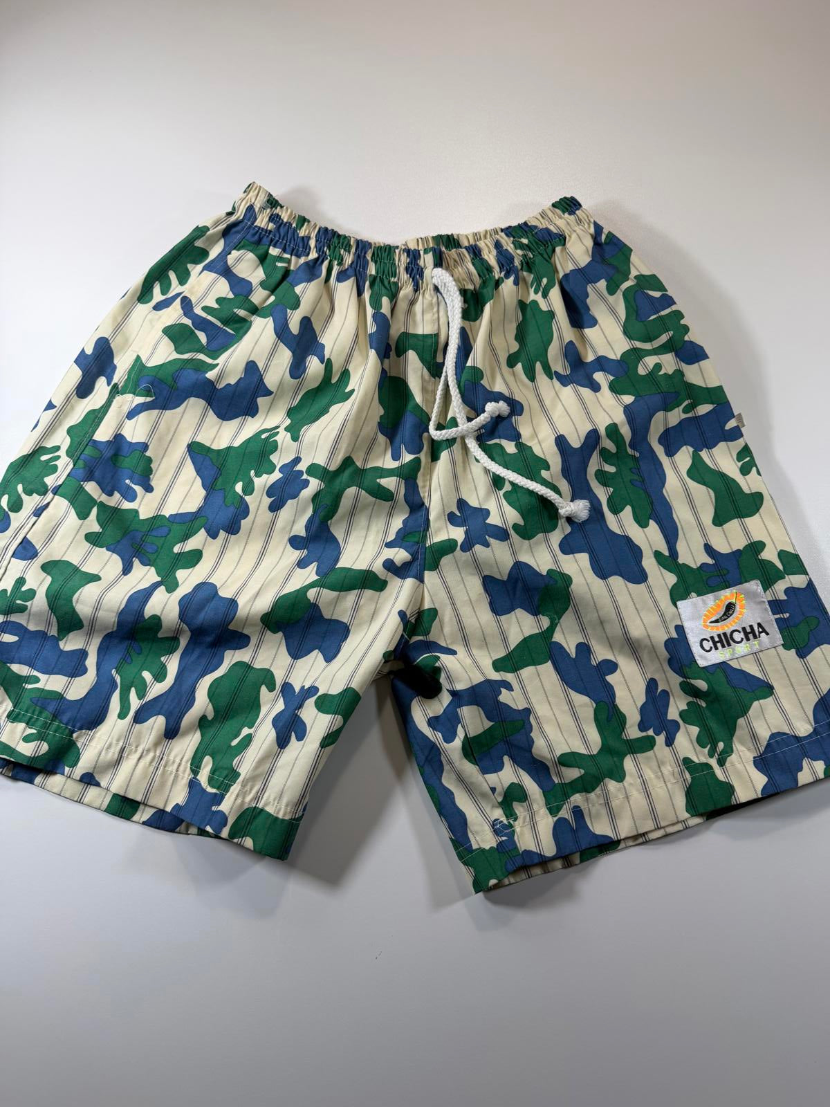 CHICHA Sport Camouflage Print Shorts with Drawstring Waist M