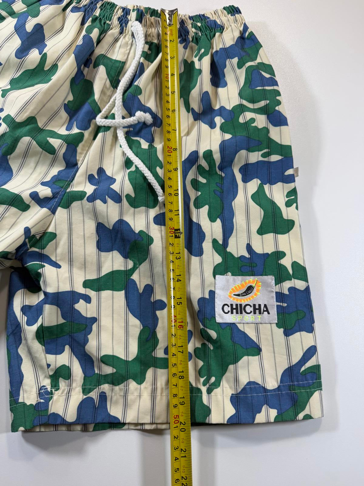 CHICHA Sport Camouflage Print Shorts with Drawstring Waist M