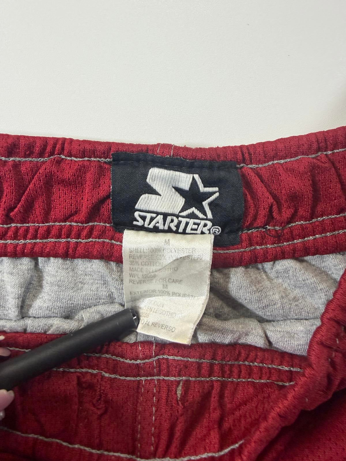 Vintage Starter Men's Red Athletic Shorts M