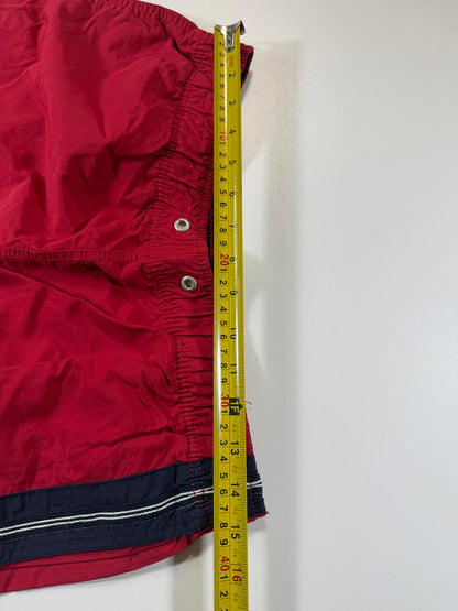 Nautica Red Swim Shorts with Side Stripe M