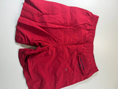 Nautica Red Swim Shorts with Side Stripe M