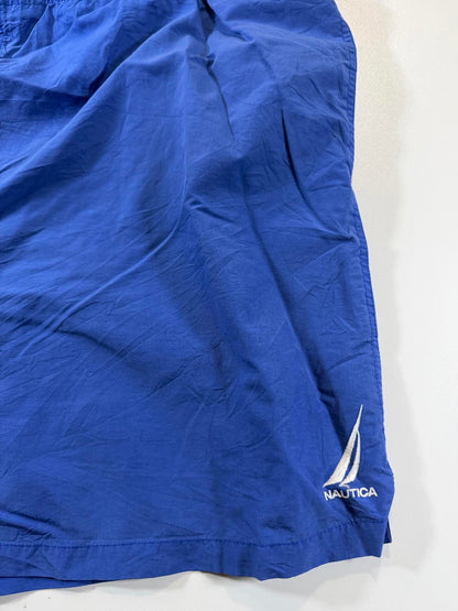 Nautica Men's Blue Swim Shorts with Yellow XXL