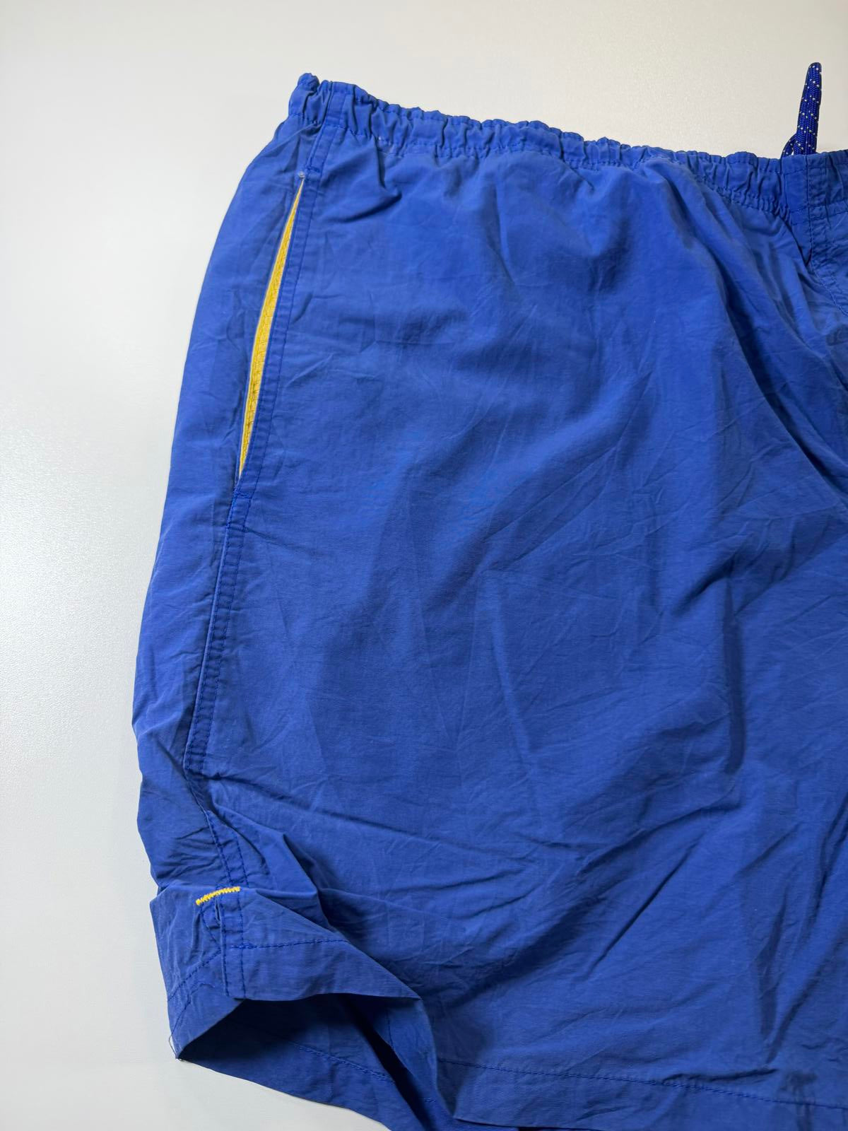 Nautica Men's Blue Swim Shorts with Yellow XXL