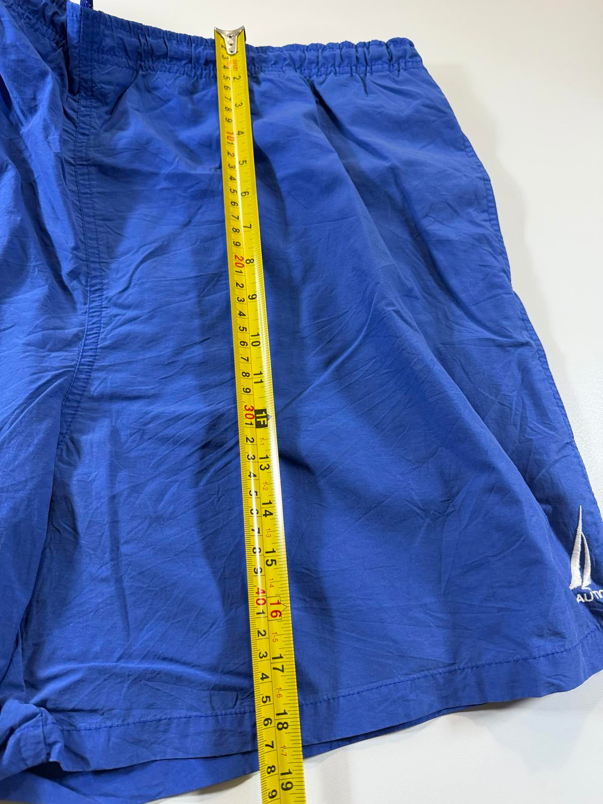 Nautica Men's Blue Swim Shorts with Yellow XXL