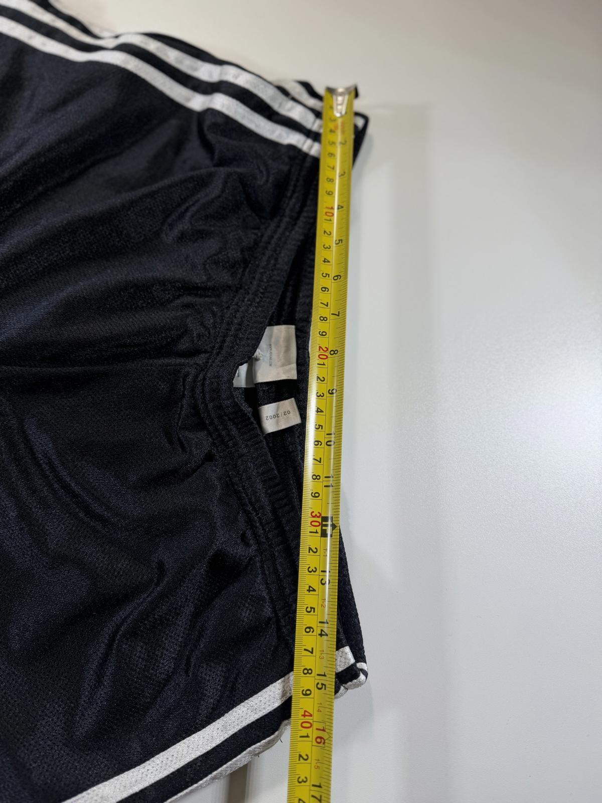 Adidas Men's Black Athletic Shorts with White Stripes M