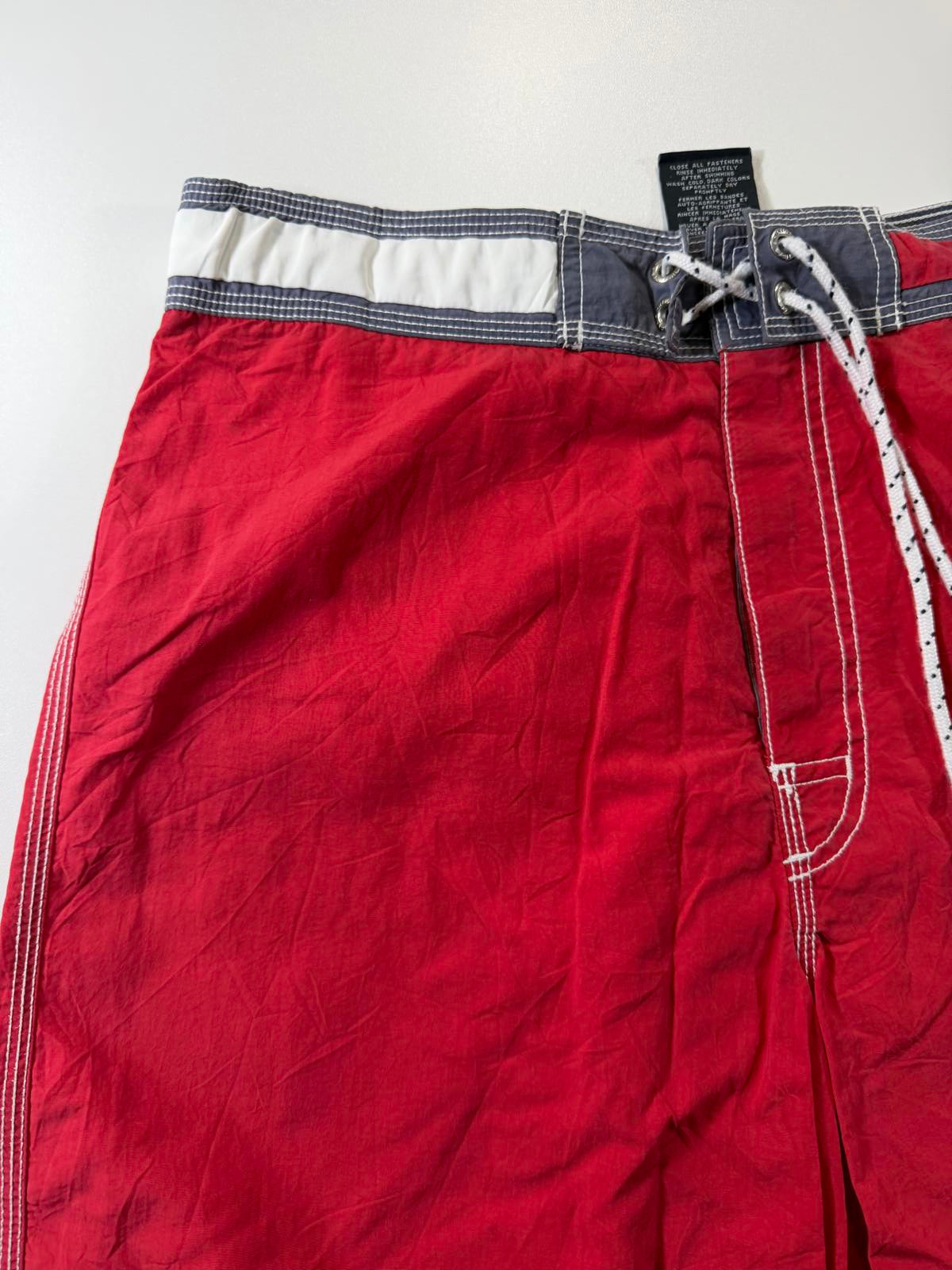 Tommy Hilfiger Men's Red Cargo Swim Shorts S