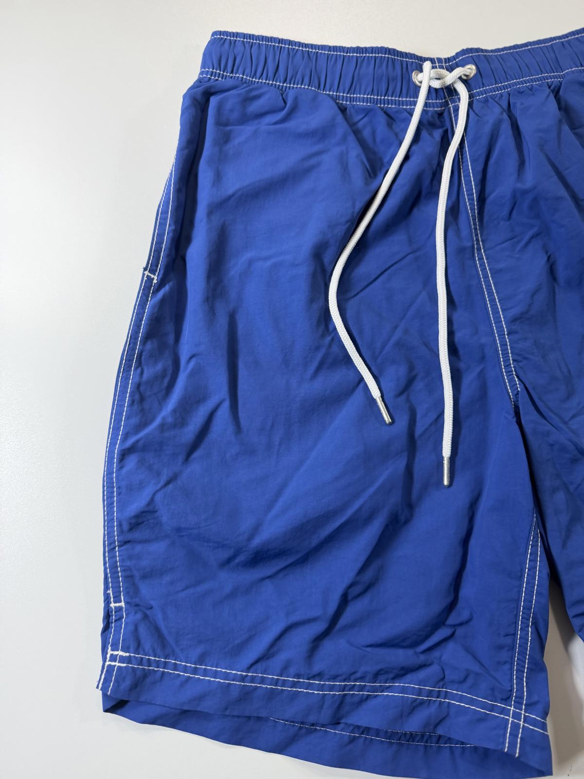 Nautica Men's Blue Swim Shorts with Drawstring Waist M