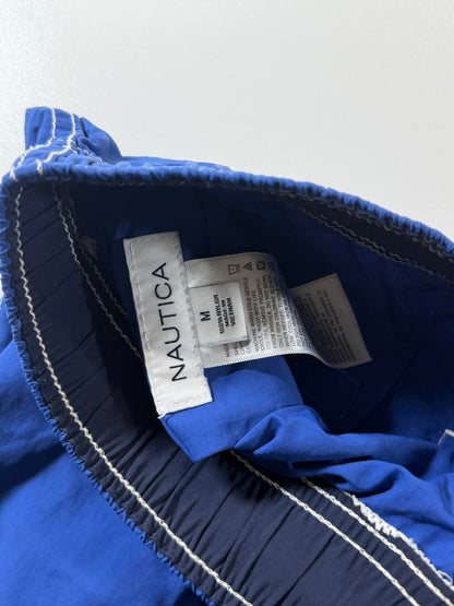 Nautica Men's Blue Swim Shorts with Drawstring Waist M