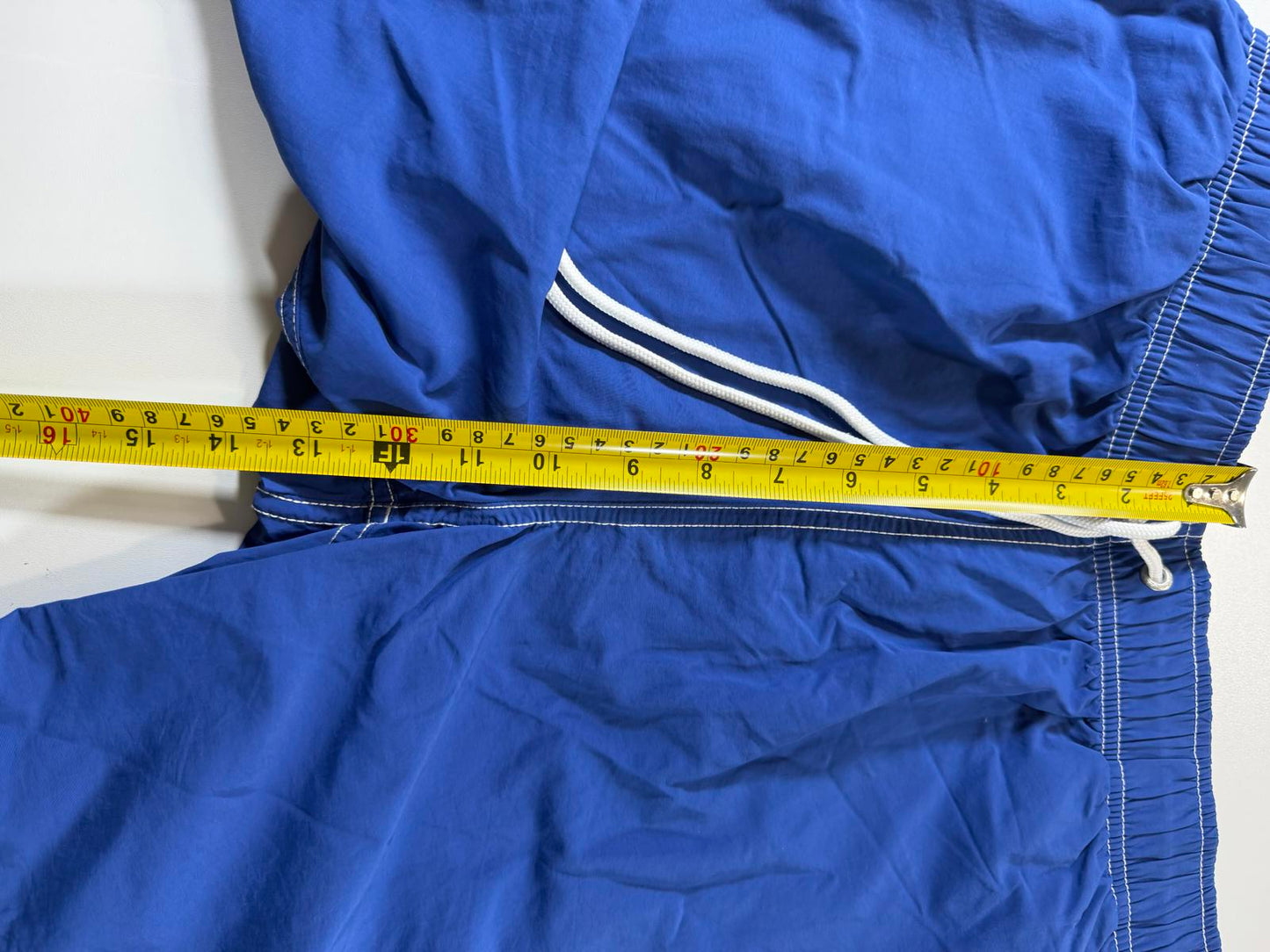 Nautica Men's Blue Swim Shorts with Drawstring Waist M