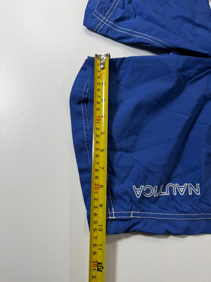 Nautica Men's Blue Swim Shorts with Drawstring Waist M