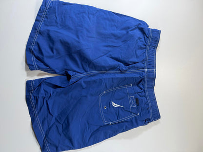 Nautica Men's Blue Swim Shorts with Drawstring Waist M
