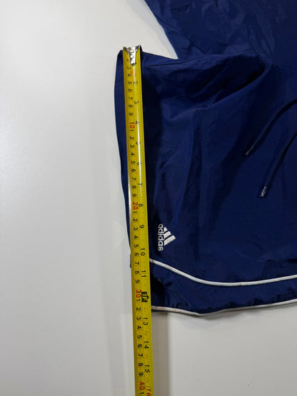 Adidas Men's Navy Blue Swim Shorts with White Piping XL