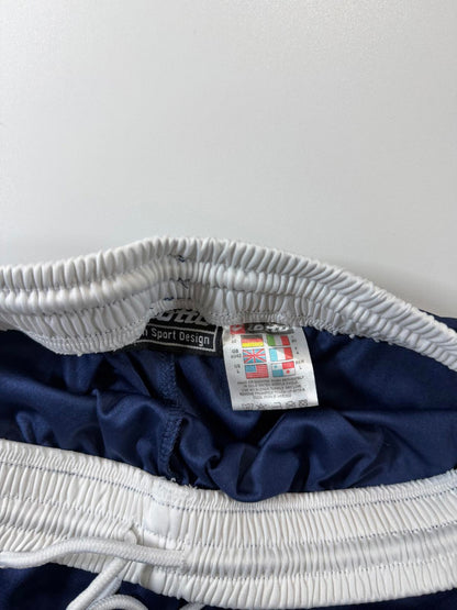 Lotto Men's Navy Blue Athletic Shorts with White Accents L