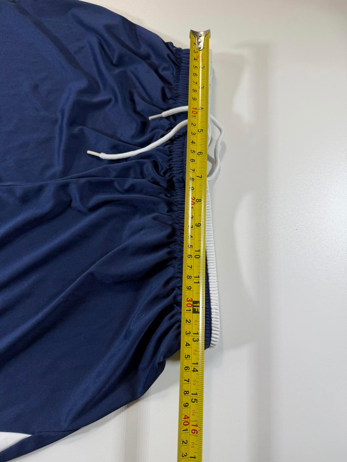 Lotto Men's Navy Blue Athletic Shorts with White Accents L