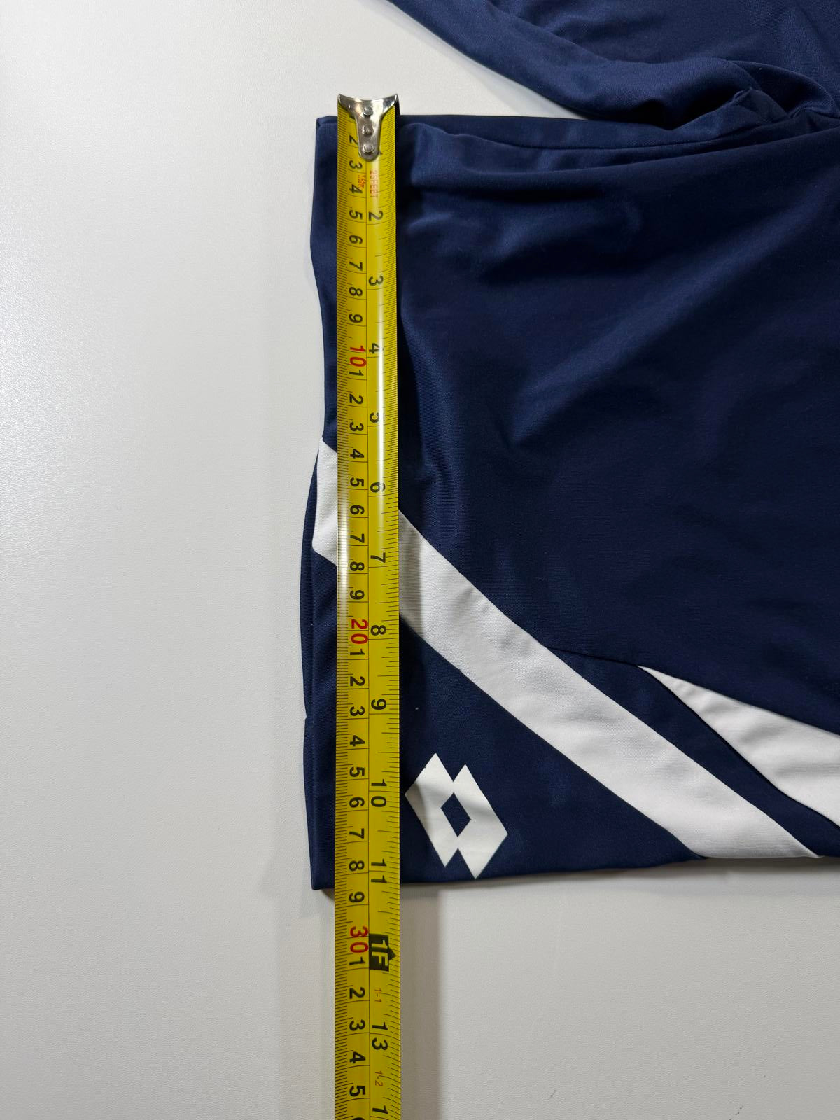 Lotto Men's Navy Blue Athletic Shorts with White Accents L