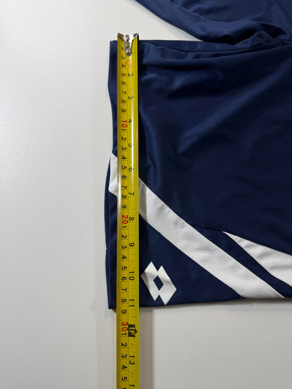 Lotto Men's Navy Blue Athletic Shorts with White Accents L