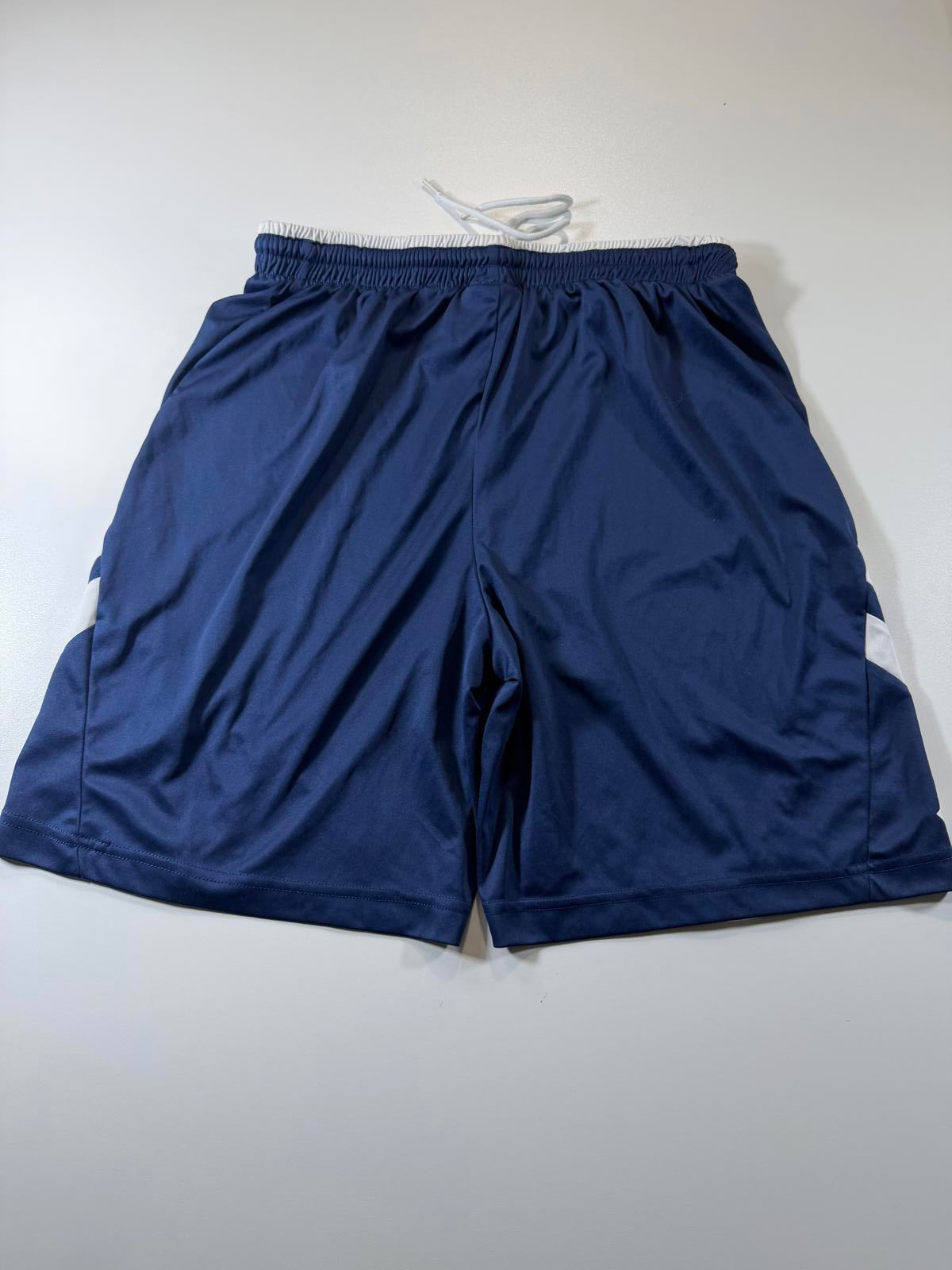 Lotto Men's Navy Blue Athletic Shorts with White Accents L
