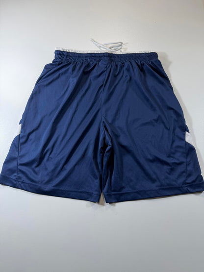 Lotto Men's Navy Blue Athletic Shorts with White Accents L