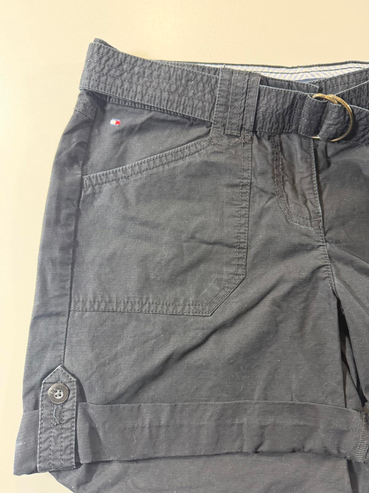 Tommy Hilfiger Black Casual Shorts with Belt 4