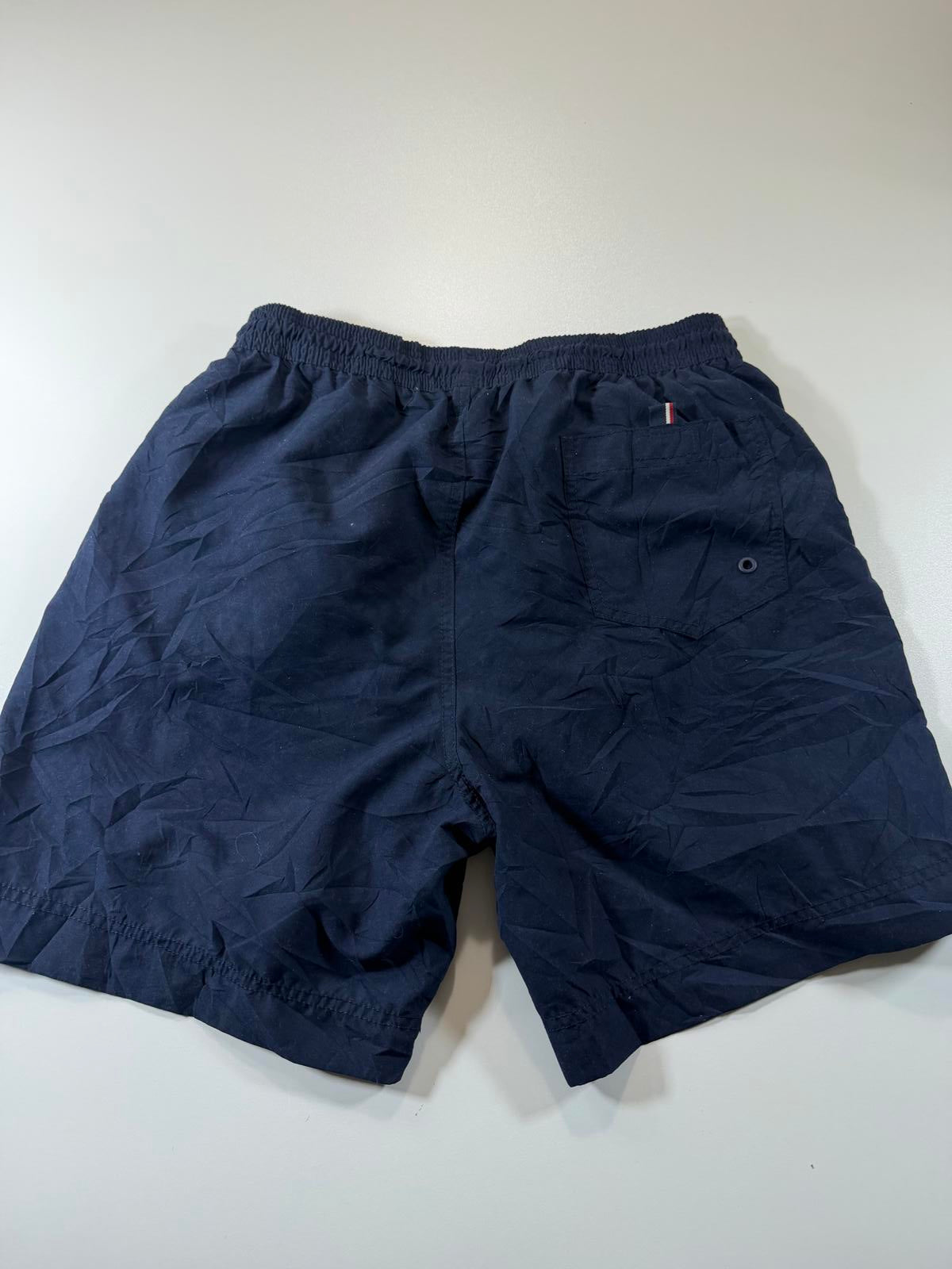 Tommy Hilfiger Men's Navy Blue Athletic Shorts Stripes M