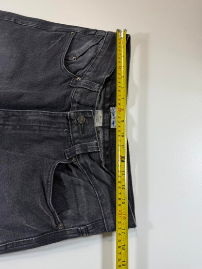 Moto Black Denim Shorts 34