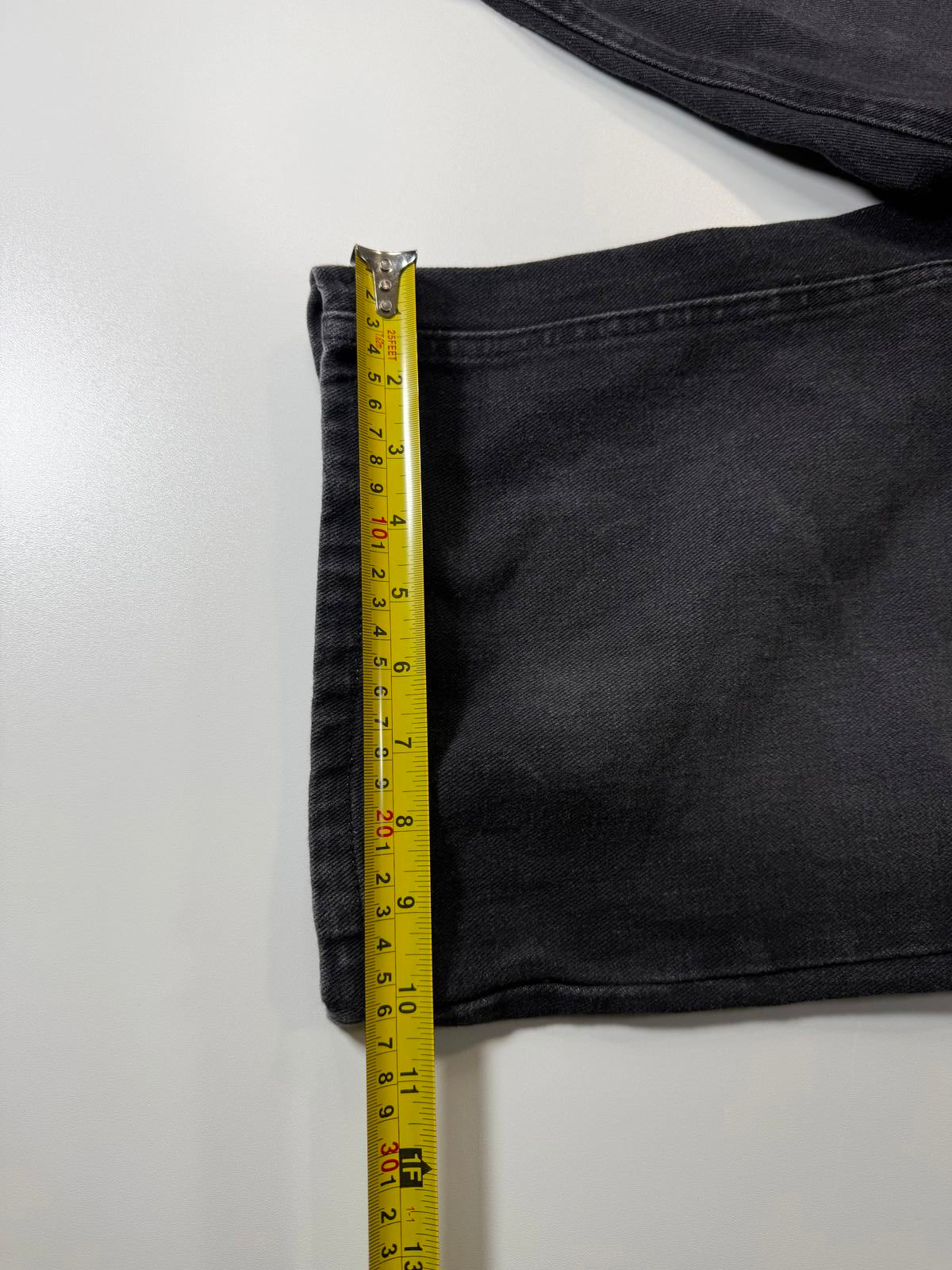 Moto Black Denim Shorts 34