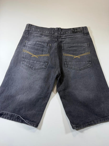 Moto Black Denim Shorts 34